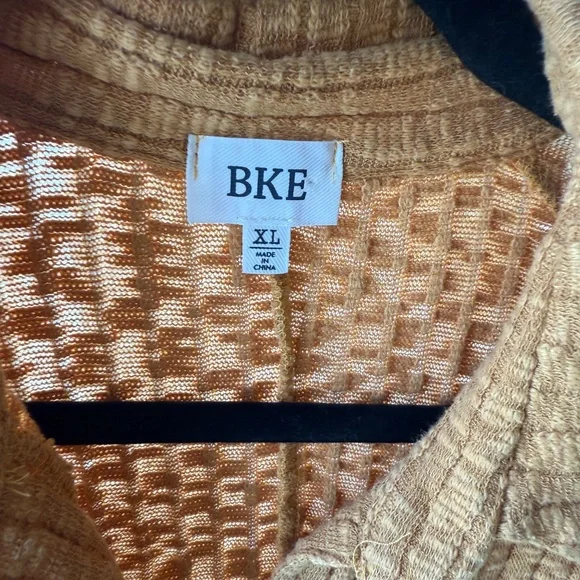 CPY - BKE Button-Down Long Sleeve Knit Shirt - Mustard Yellow or Gold - XL - Picture 11 of 16